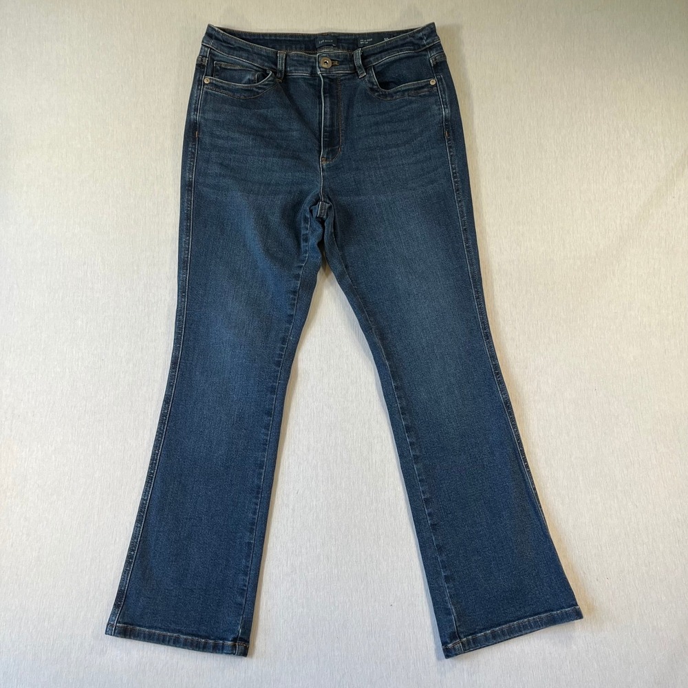 J. Jill Jeans 10P High-Rise Bootcut Jeans Dark Wash 26.5" Inseam Stretch Denim